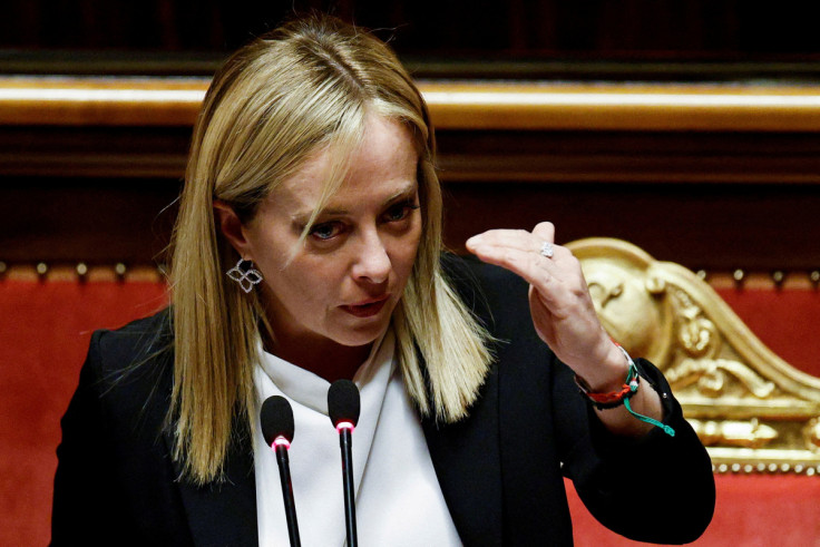 Italy's Prime Minister Giorgia Meloni