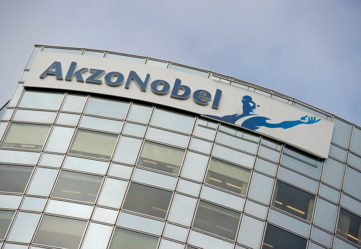 Il logo di AkzoNobel è stato visto ad Amsterdam