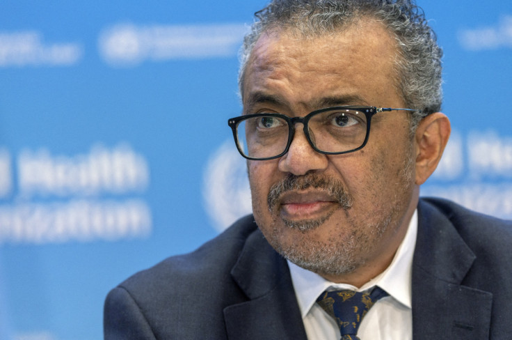 Il Direttore Generale dell&#39;OMS Dr. Tedros Adhanom Ghebreyesus Tedros Adhanom Ghebreyesus partecipa a un briefing ACANU a Ginevra