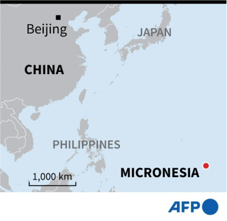 Mappa che individua la Micronesia.