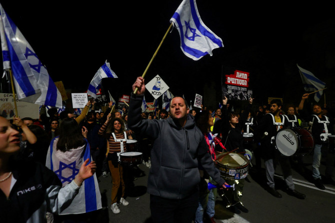 Proteste contro la revisione giudiziaria del governo israeliano, a Gerusalemme