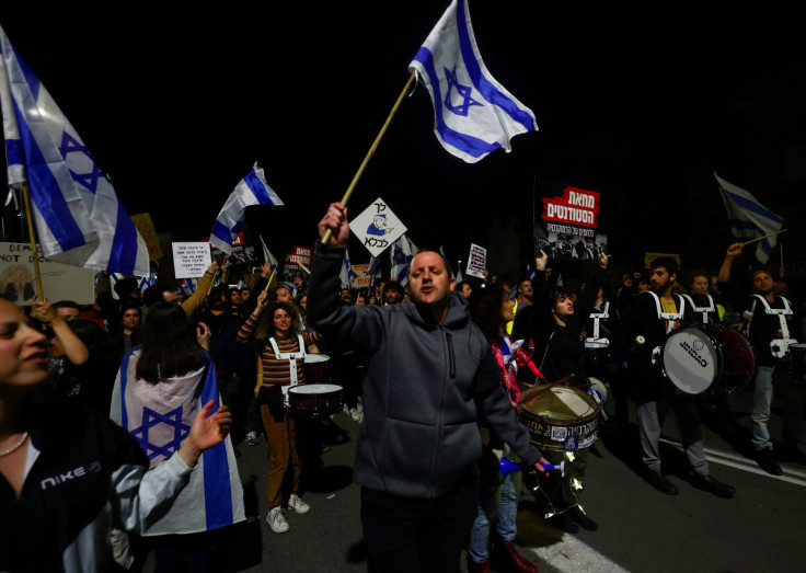 Proteste contro la revisione giudiziaria del governo israeliano, a Gerusalemme