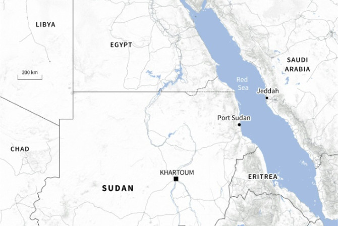 Mappa del Sudan e dei paesi vicini mentre i civili fuggono
