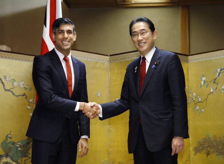 Il primo ministro britannico Rishi Sunak tiene un incontro bilaterale con il primo ministro giapponese Fumio Kishida a margine del vertice dei leader del G7 a Hiroshima