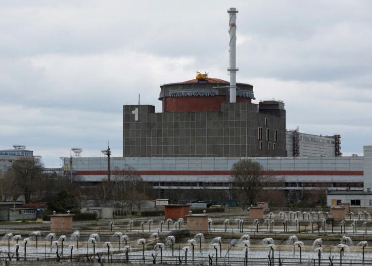 Una vista mostra la centrale nucleare di Zaporizhzhia