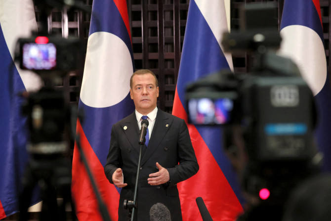 Il vice capo del Consiglio di sicurezza russo Medvedev visita il Laos