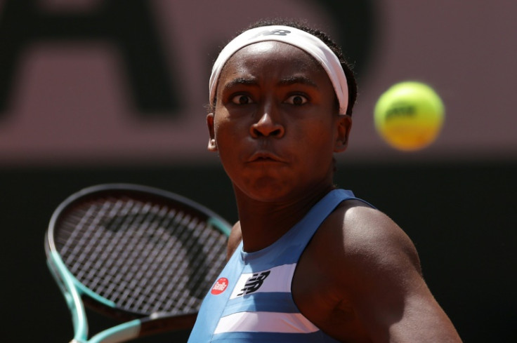 Focus sulla palla: Coco Gauff in azione contro la spagnola Rebeka Masarova