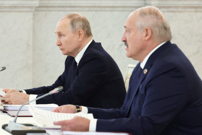 Una riunione del Consiglio Supremo di Stato dell&#39;Unione di Stato di Russia e Bielorussia, a Mosca